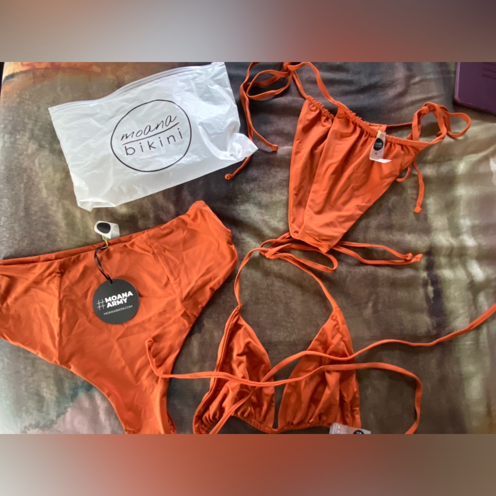MOANA BIKINI 🧡 CINNAMON SET XL NWT/NWOT - Picture 5 of 8